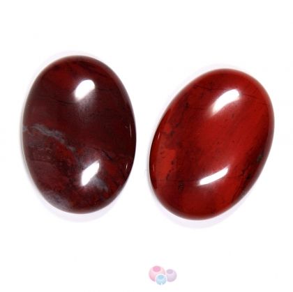 Полускъпоценни камъни - Кабушон от червен яспис 30х22мм