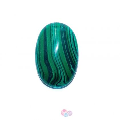 Полускъпоценни камъни - Кабошон от зелен малахит