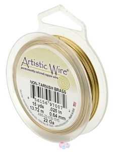 Златна гъвкава тел Artistic Wire 24G (1бр) 