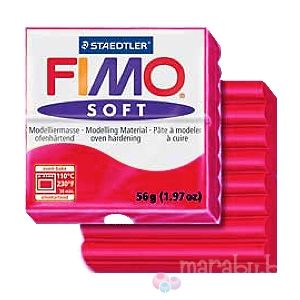 Fimo Soft черешово червен (56гр)