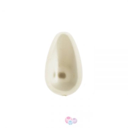 Капковидна седефена перла - бадемов прашец 18х10 мм (2бр)