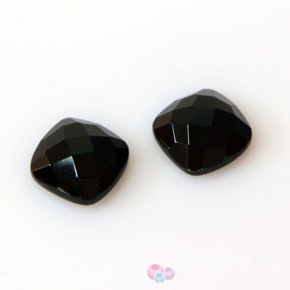Полускъпоценни камъни - Фасетиран кабошон от черен ахат