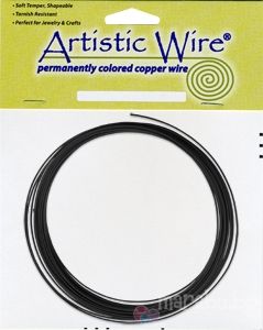 Черна гъвкава тел Artistic Wire 14G (1бр) 