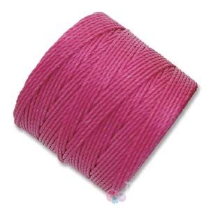 Текстилен шнур, който не се нищи за микромакраме, станче и кроше 0,7мм, магента (70м) 