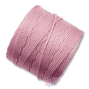 Текстилен шнур, който не се нищи за микромакраме, станче и кроше 0,7мм, роза (70м) 