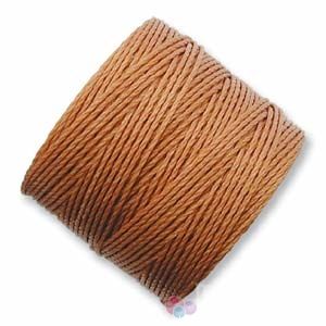 Текстилен шнур, който не се нищи за микромакраме, станче и кроше 0,7мм, меден (70м) 