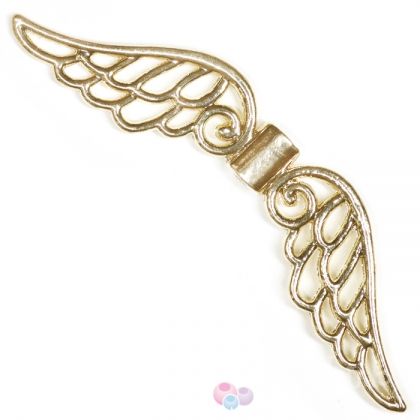 Декоративен метален елемент ажурни ангелски крила Бали 9x51х3 мм (1бр)