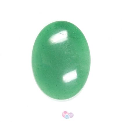 Полускъпоценни камъни - Кабошон от зелен авантурин 30х40мм (1бр)