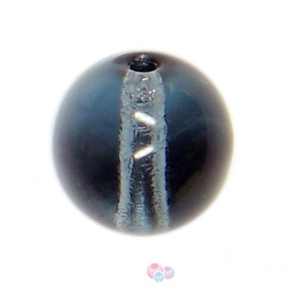 Чешки мъниста - кръгли, тъмно-синя монтана 8мм (20бр)
