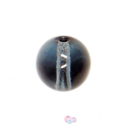 Чешки мъниста - кръгли, синя монтана 4мм (30бр)