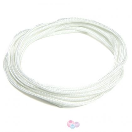 Професионален бял шнур за Шамбала, микромакраме и възли,Griffin, 2мм (1м)