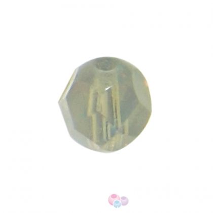 Чешки полиран кристал - фасетирано мънисто искрящо светло сиво 4мм (30бр)