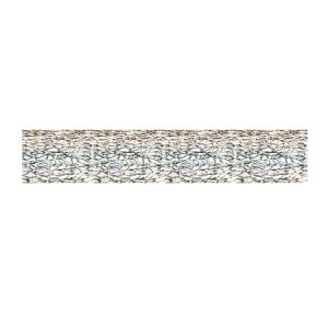  Бижутерийна панделка от тел Griffin, сив, 6 мм (45см)