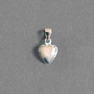 Сребърна висулка сърце проба 925, 8х9мм (1бр)