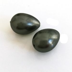 Капковидна седефена перла - таитянски дълбини 19х14 мм (2бр)