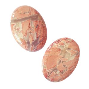 Полускъпоценни камъни - Кабошон от пъстър яспис 30х22мм (1бр) 