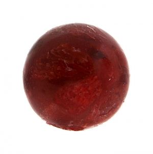 Полускъпоценни камъни - Кръгло мънисто от червен гъбест корал 10мм (8бр)