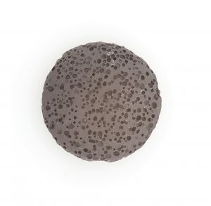 Полускъпоценни камъни - кръгло черно мънисто от вулканична лава 27мм (2бр)