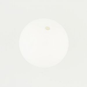Глазирано мънисто - бяло 8мм (16бр) 