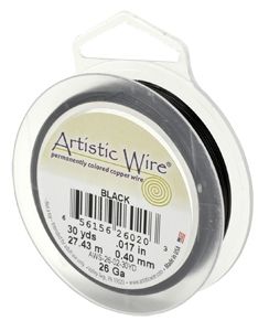 Черна гъвкава тел Artistic Wire 18G (1бр) 