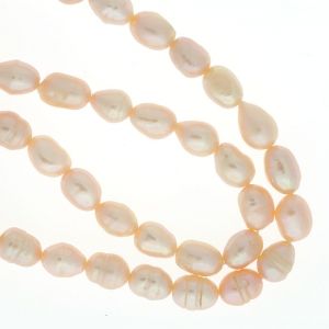 Естествени сладководни перли - прасковени 4-7мм (1бр) 