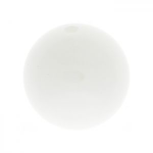 Кръгло седефено мънисто - бяло 10 мм (8бр)