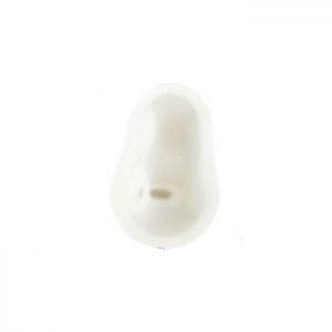 Крушовидна седефена перла - бяла 18х12 мм (2бр)