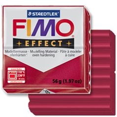 Fimo Effect червен рубин с метален блясък (56гр)