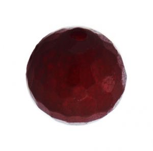 Полускъпоценни камъни - кръгло фасетирано мънисто от червен ахат 8мм (10бр)