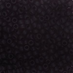 Тохо мъниста 2мм искрящо черно заскрежено (10г)