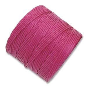 Текстилен шнур, който не се нищи за микромакраме, станче и кроше 0,7мм, магента (70м) 
