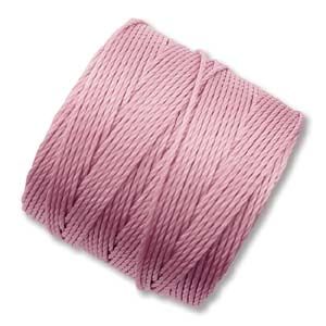 Текстилен шнур, който не се нищи за микромакраме, станче и кроше 0,7мм, роза (70м) 