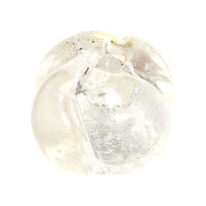 Бяло кръгло фолирано мънисто10мм (1бр)   