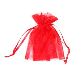 Червена торбичка от органза 9х12см (1бр)