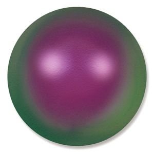 Сваровски перли монетки - преливащо пурпурна 12х8мм (4бр)