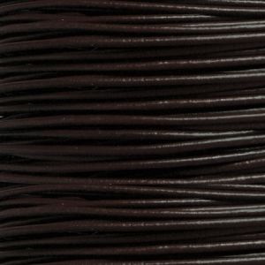 Черен кожен шнур 1,5мм (1м)