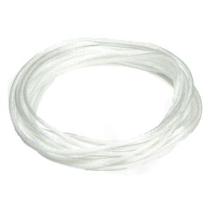Луксозен сатенен шнур Griffin - бял, 1mm (1м)