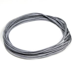 Професионален тъмно сив шнур за Шамбала, микромакраме и възли,Griffin, 1мм (1м)