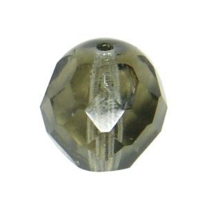 Чешки полиран кристал - фасетирано мънисто черен диамант 8мм (12бр)