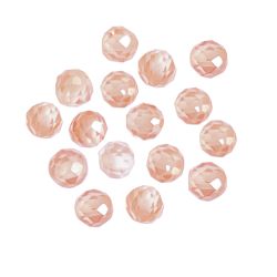 Клас А+ - кръгло фасетирано мънисто от циркон 3мм (20бр)