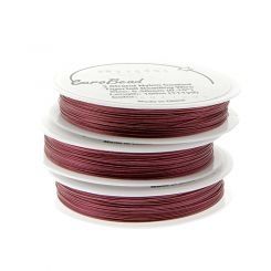 Тел за низане Tigertail пепел от рози - 3 нишки 0,45мм (1бр)