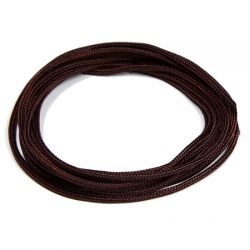 Професионален тъмно кафяв шнур за Шамбала, микромакраме и възли,Griffin, 2мм (1м)