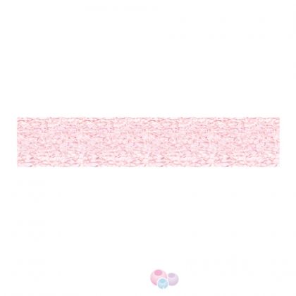  Бижутерийна панделка от тел Griffin, светло розов, 6 мм (45см)