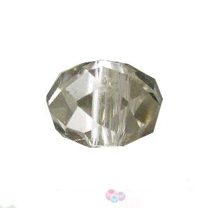 Мънисто ронделе от циркон - черен диамант АВ 3х4мм (40бр)