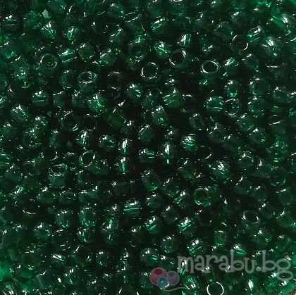 Тохо мъниста 2мм прозрачно изумрудено зелено(10г)