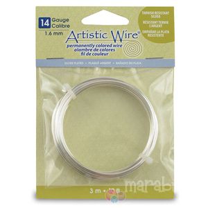 Посребърна гъвкава тел Artistic Wire 14G (3м)