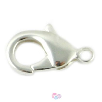 Закопчалка тип щипка, цвят сребро 12х7мм (1бр)