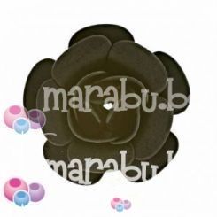 Черна декоративна роза 20 мм (2бр)