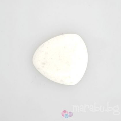 Полускъпоценни камъни - Кабошон от бял ахат 22мм (1бр)