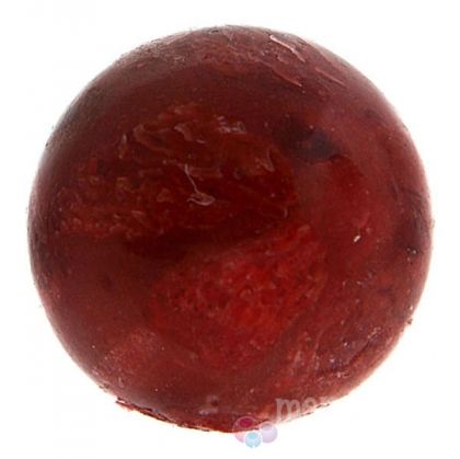 Полускъпоценни камъни - Кръгло мънисто от червен гъбест корал 20мм (2бр)